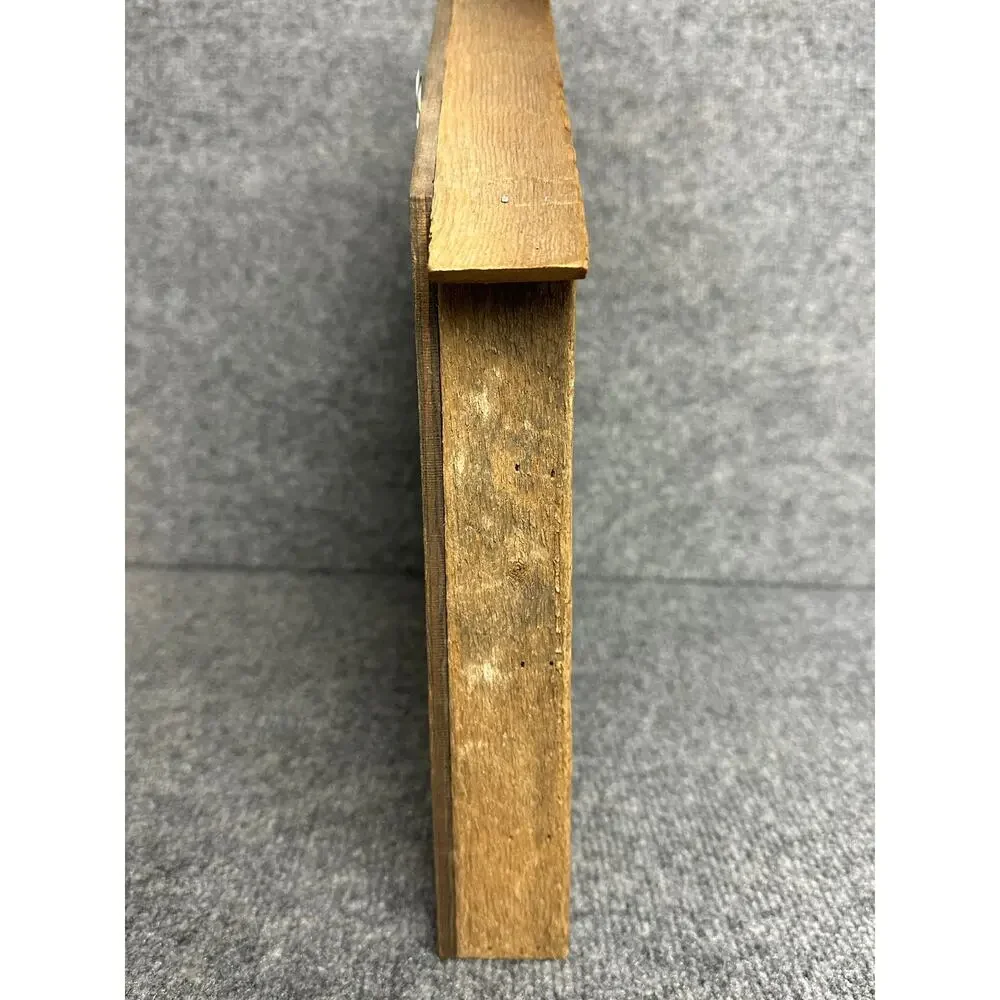 Vintage primitive wood trinket shelf house shape knick knacks display rustic 16”